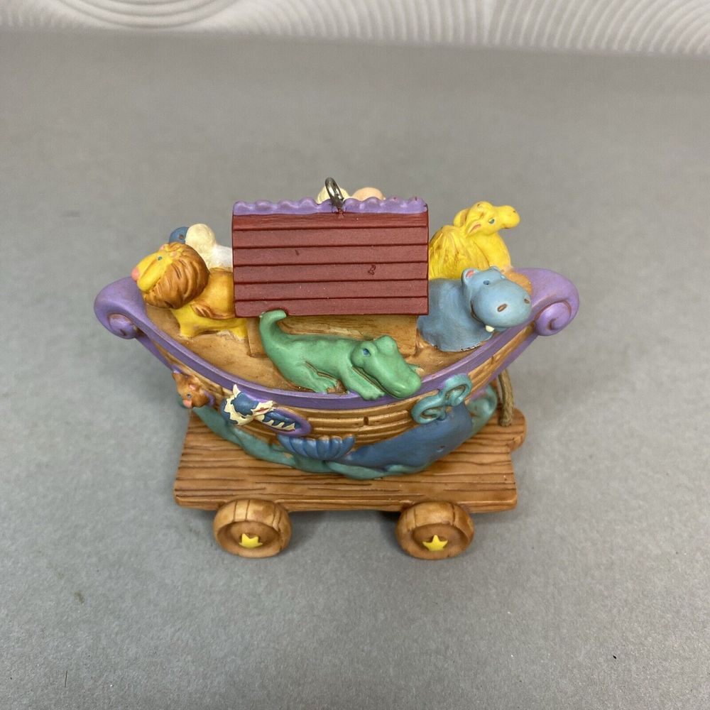 Hallmark Keepsake SAFE IN NOAH'S ARK Christmas Ornament‎ with box Dated 2000 New - Picture 4 of 11